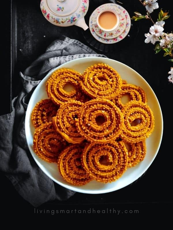 Air fryer chakli (murukku) spirals