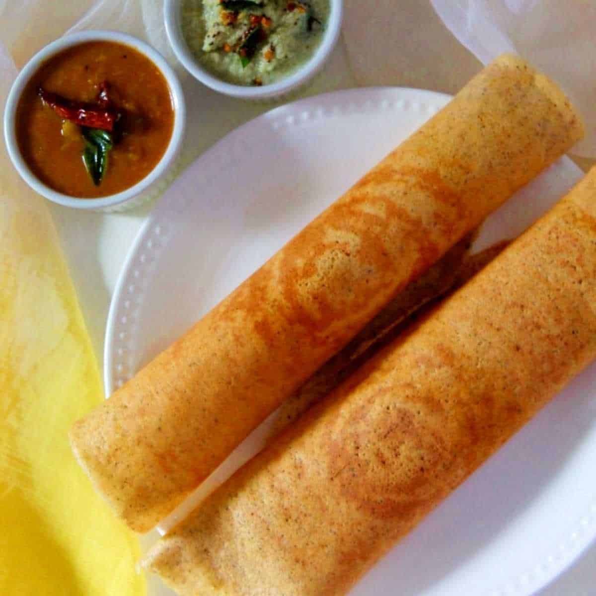 High-protein mixed dal dosa (no rice)